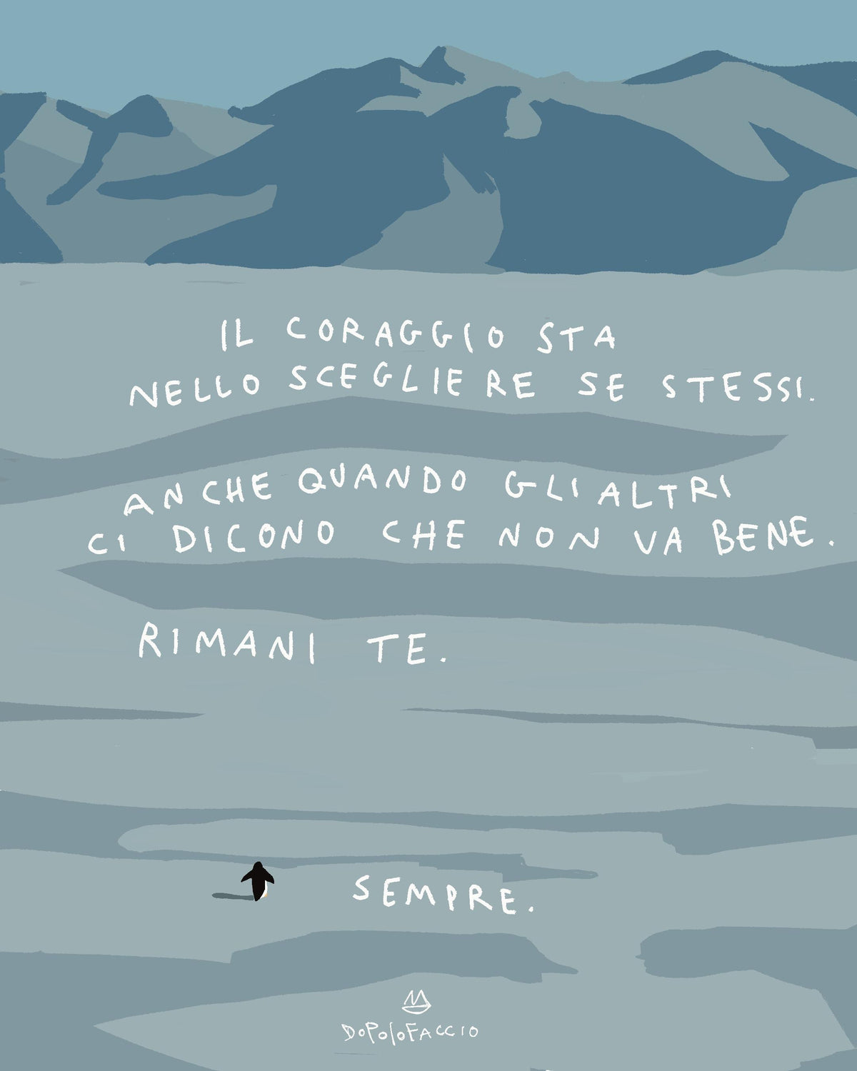 Poster Pinguino Coraggioso