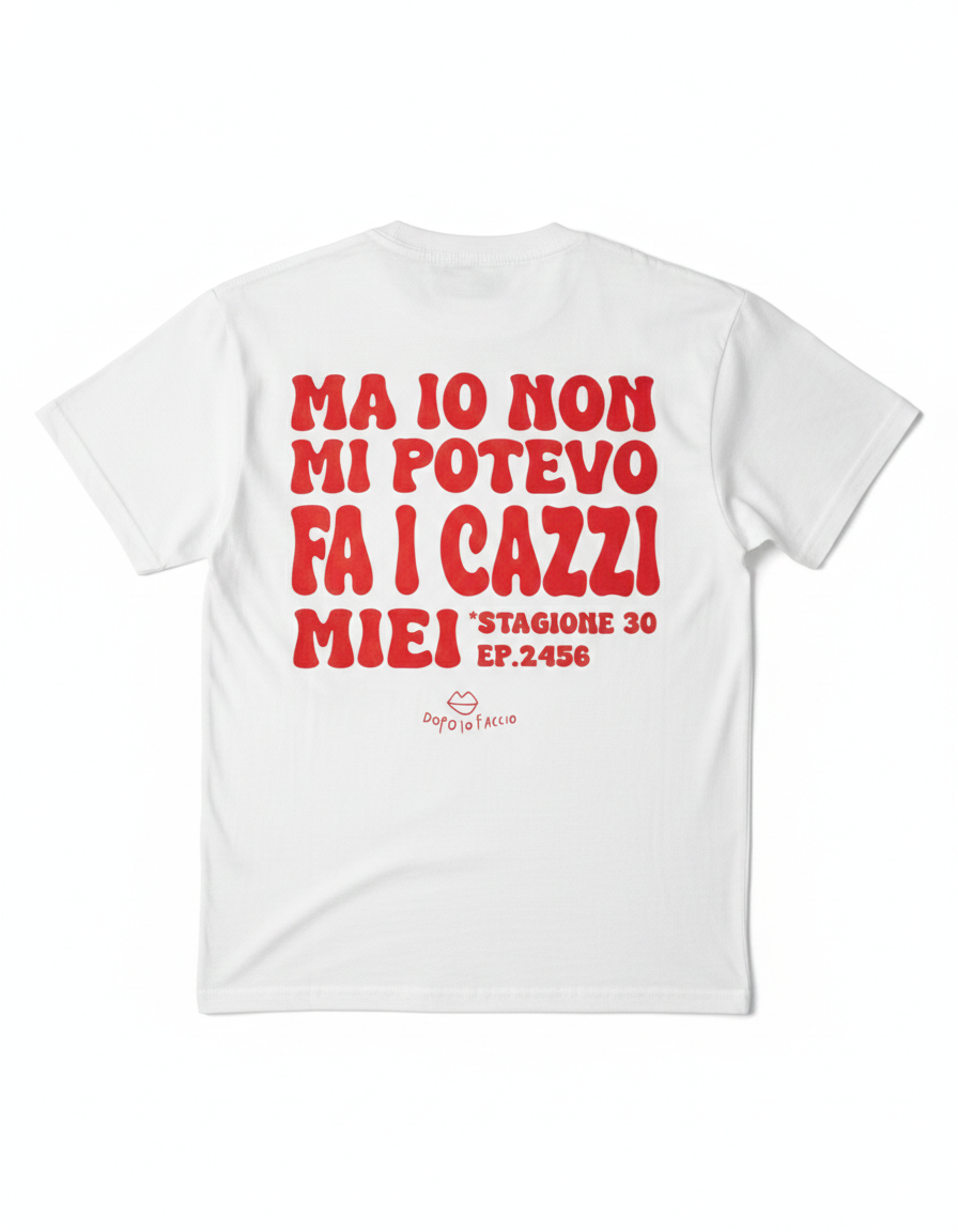 T-shirt Cazzi Miei ma in Rosso