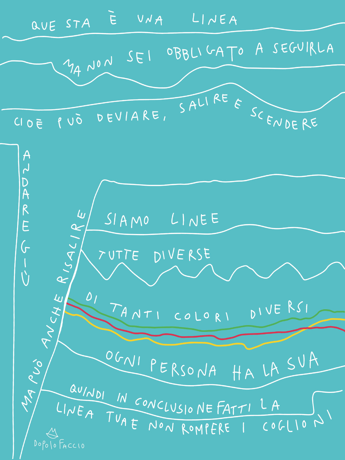 Poster Siamo linee tutte diverse